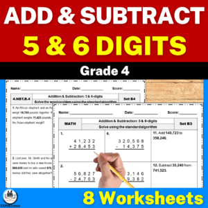 multi-digit addition and subtraction worksheets