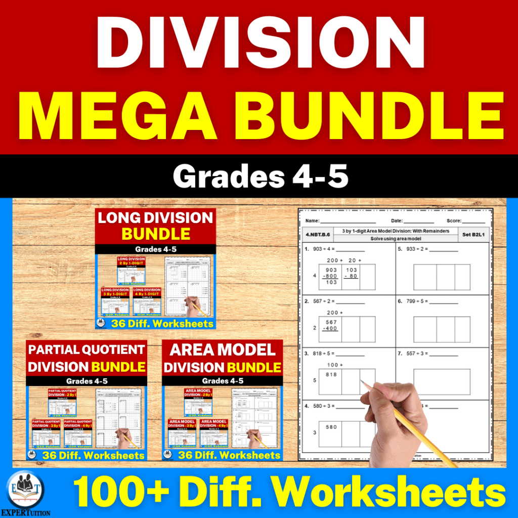 2 Digit by 1 Digit Long Division Worksheets - ExperTuition