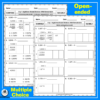 4 Digit by 1 Digit Area Model Division Grade 4 Worksheets - Image 2