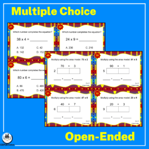2 Digit by 1 Digit Multiplication Practice Task Cards - ExperTuition