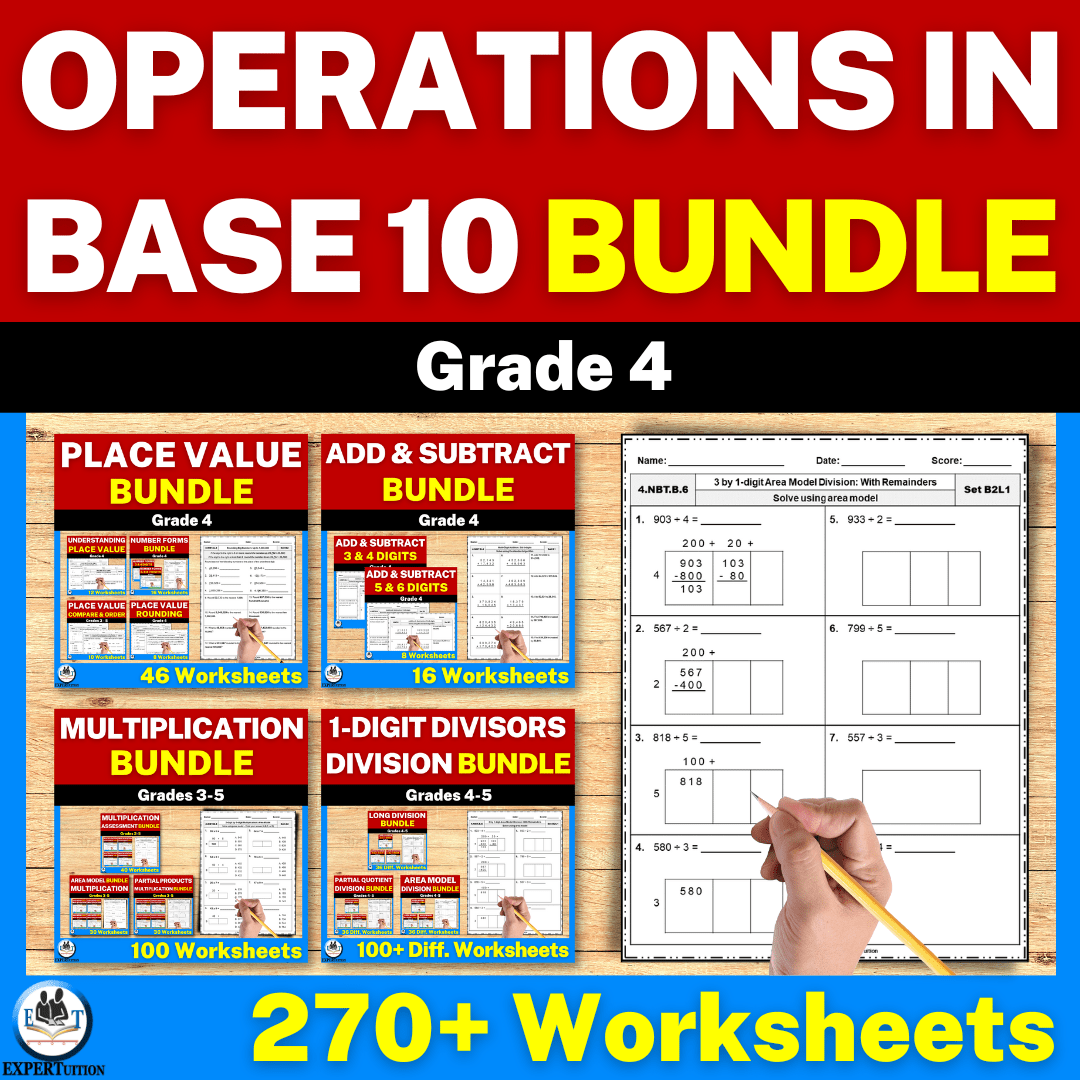 4th Grade Number and Operations in Base Ten Bundle