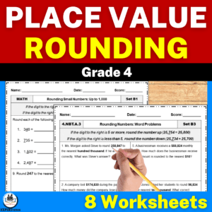 4th grade rounding whole numbers worksheets