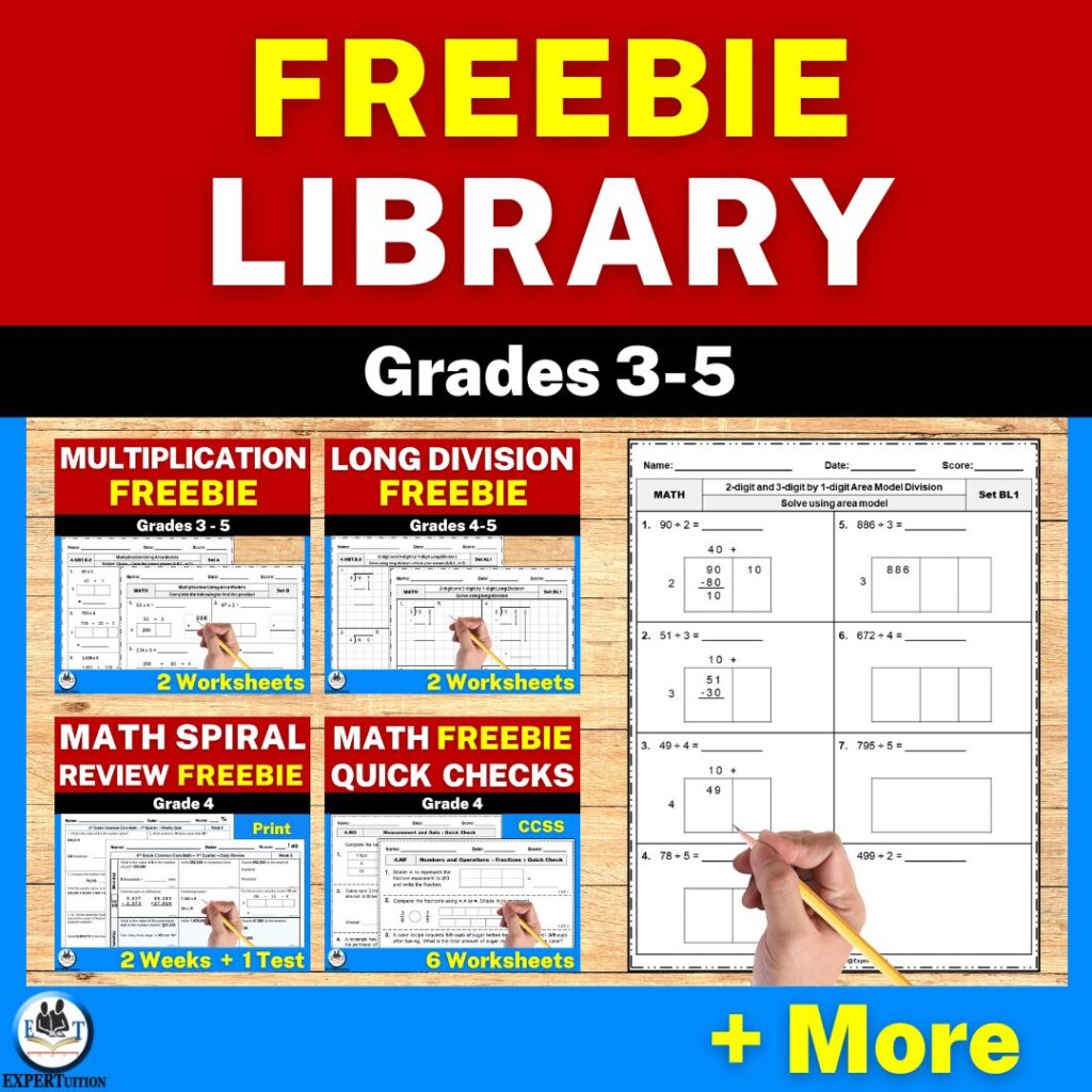 free 3rd 4th 5th grade math worksheets