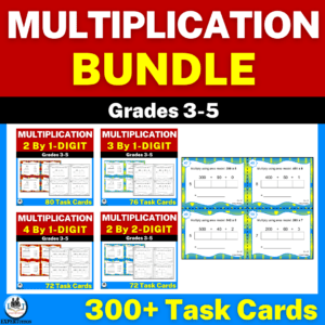 multi-digit multiplication task cards