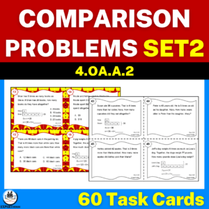 multiplicative comparison word problems task cards