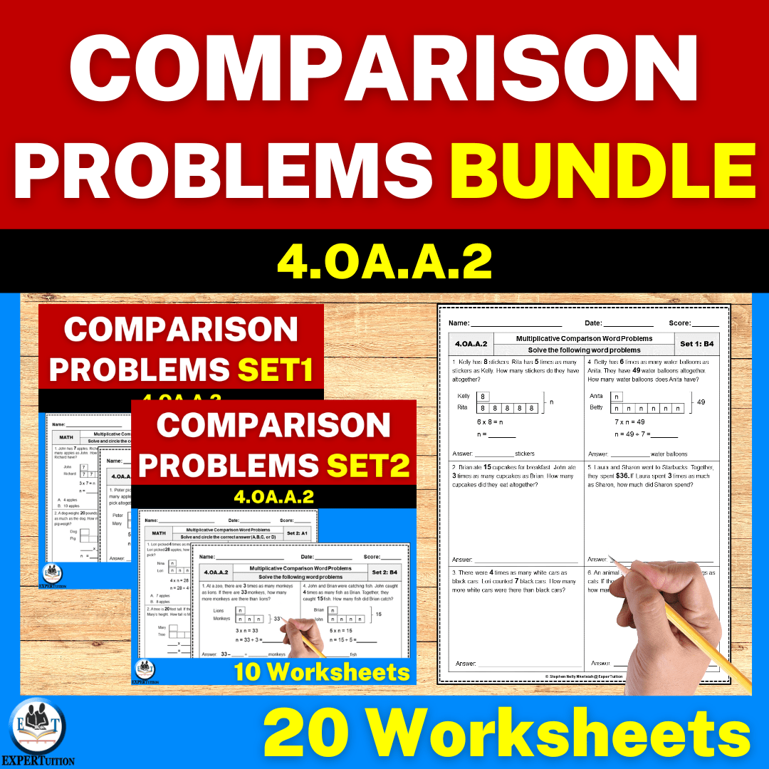 multiplicative comparison word problems worksheets grade 4