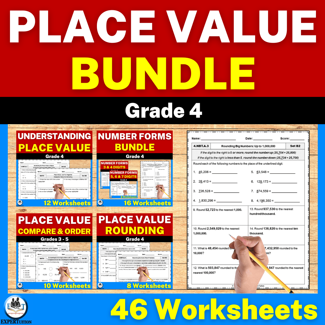 place value, number forms, comparing, ordering, rounding multi-digit numbers