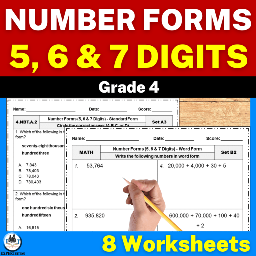 Writing numbers in standard word and expanded forms expertuition