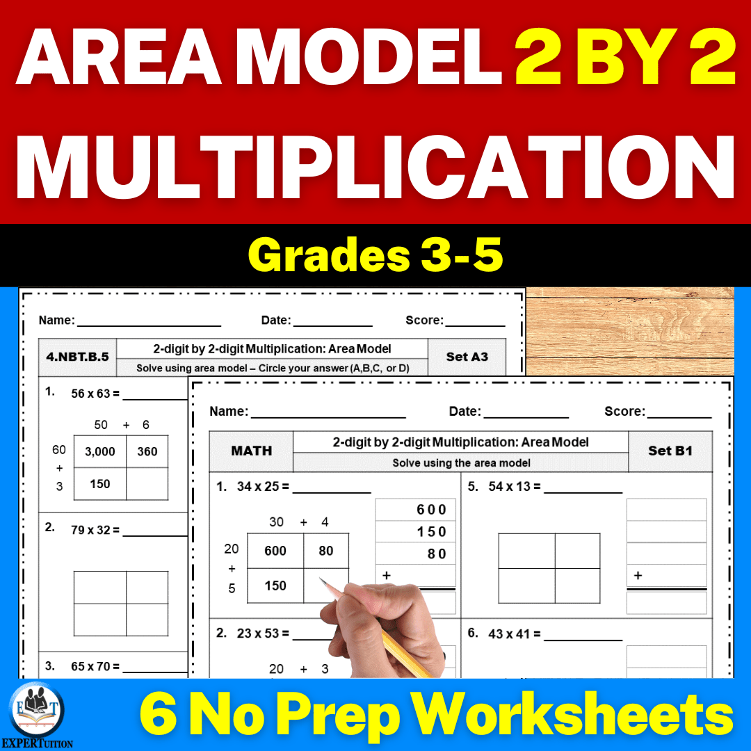2 Digit By 2 Digit Area Model Multiplication Worksheets ExperTuition