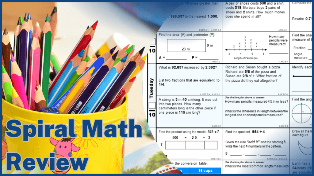 4th grade spiral math review