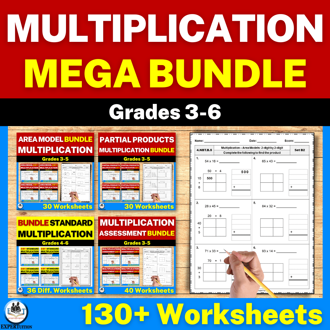 multi-digit multiplication worksheets