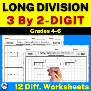 3 digit by 2 digit long division worksheets