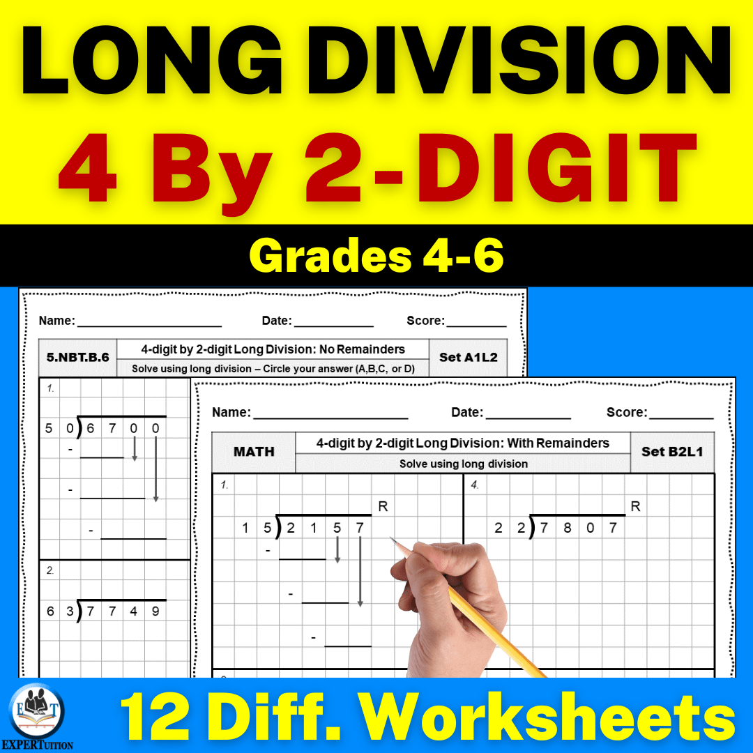 division worksheets grade 4