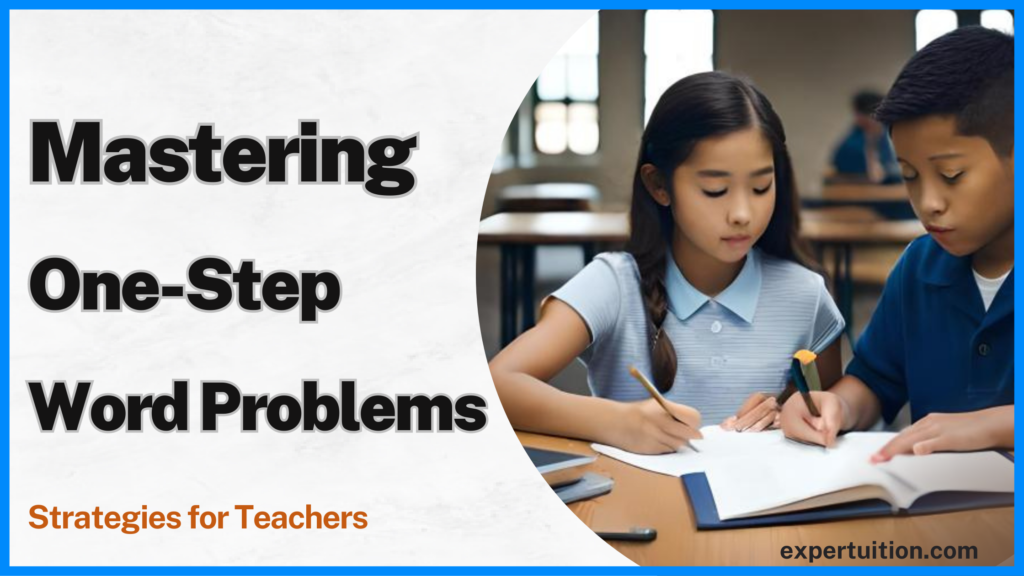 how to teach one-step word problems