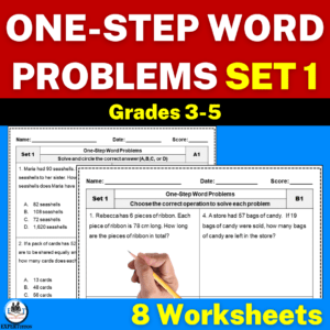 one step addition subtraction multiplication division worksheets