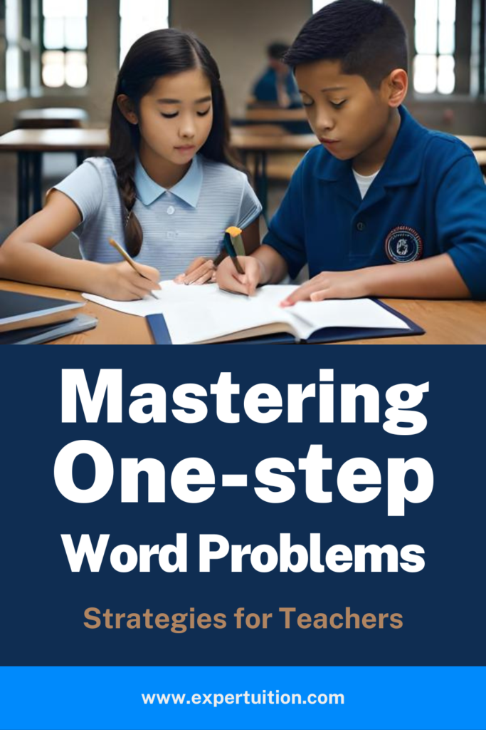 strategies for teaching one step word problems