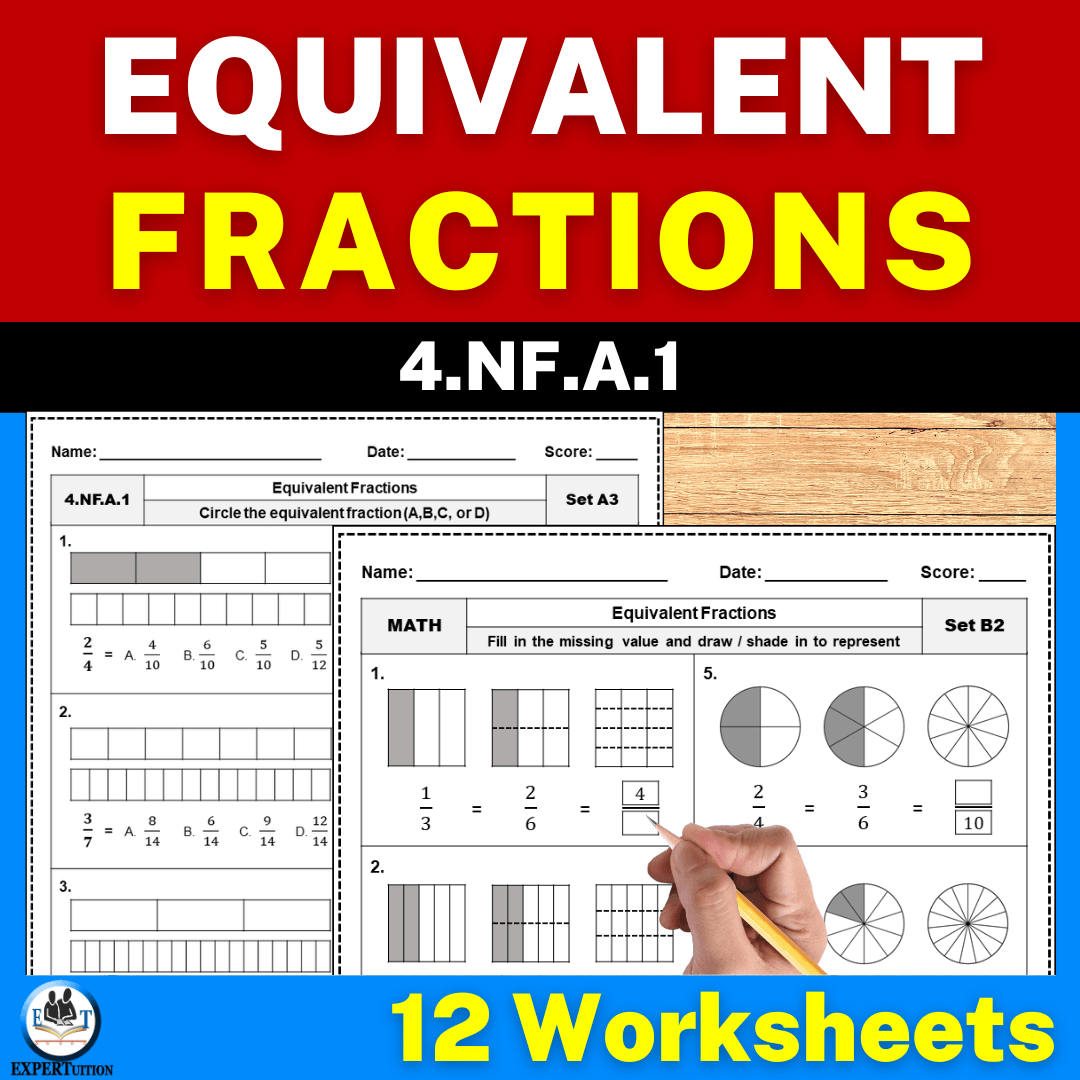 4th grade equivalent fractions worksheets