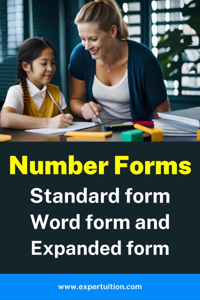 number forms, standard form, word form, expanded form