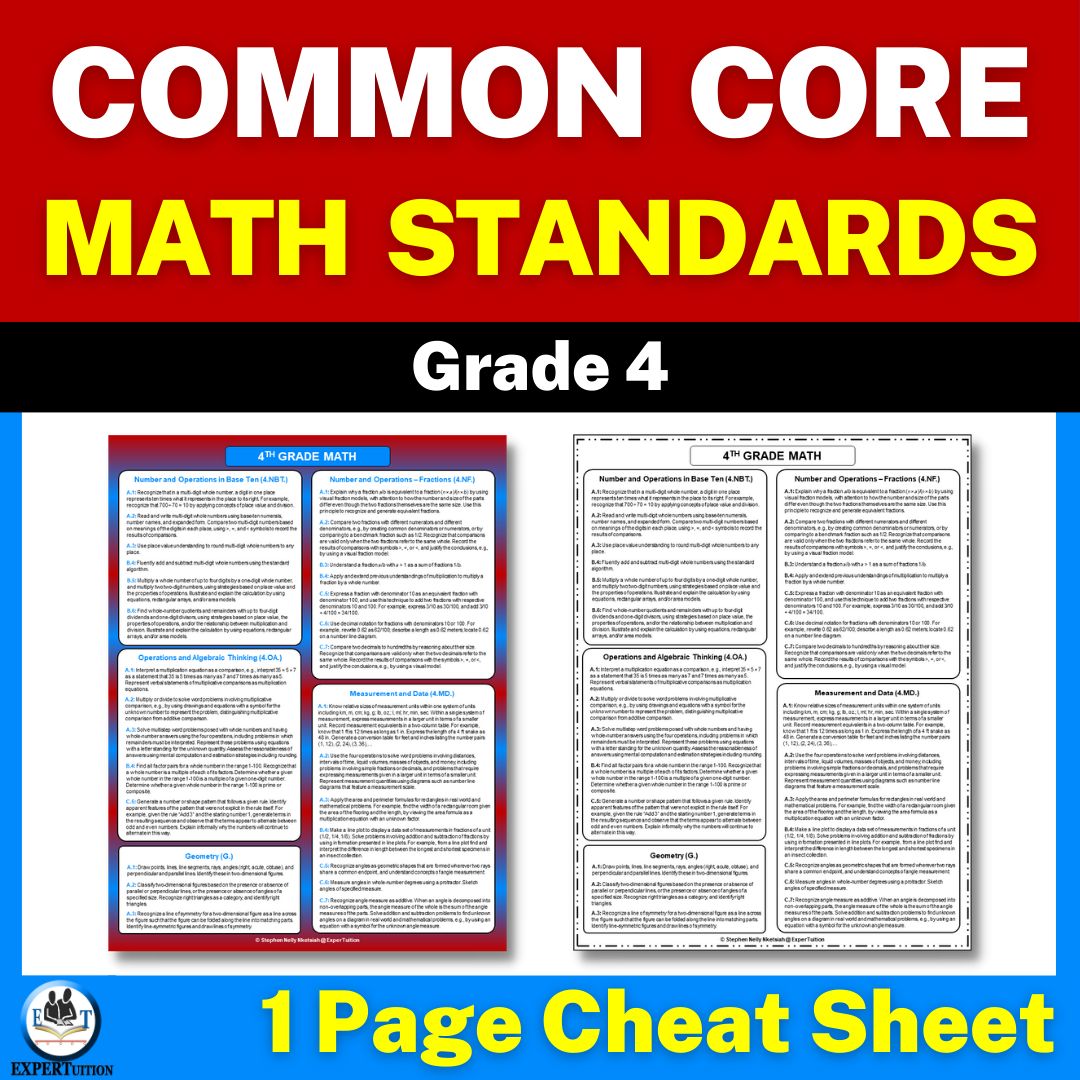 4th grade common core math standards