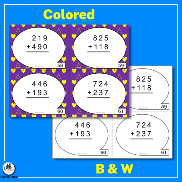 3 digit addition and subtraction with and without regrouping