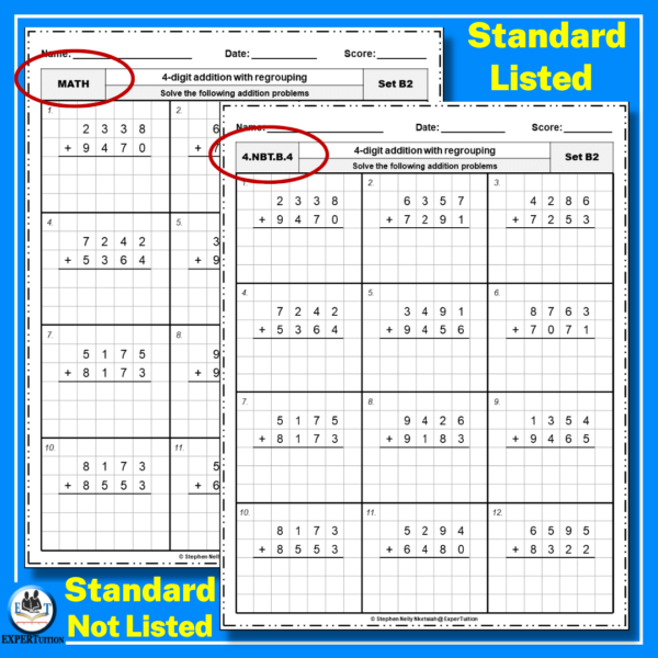 4-digit addition with regrouping