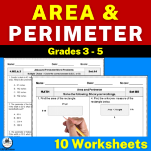 4th grade area and perimeter worksheets