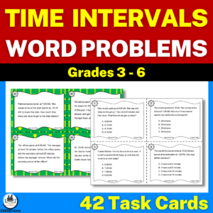 Measurement word problems, Intervals of time.