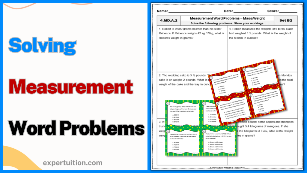 Solving Measurement Word Problems | 4th Grade and 5th Grade