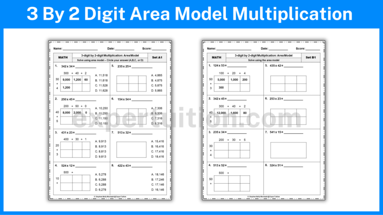 Area Model Multiplication for Grade 4 and Grade 5 - ExperTuition