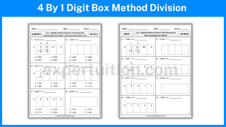 The Box Method Division: A Visual Method for Long Division - ExperTuition
