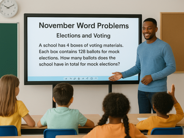 Engaging Students with November-Themed Word Problems