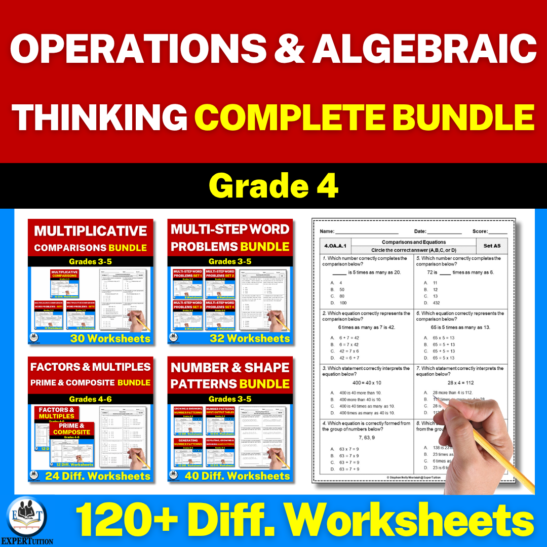 Grade 4 Operations and Algebraic Thinking worksheets