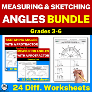 Measuring and Sketching Angles Worksheets