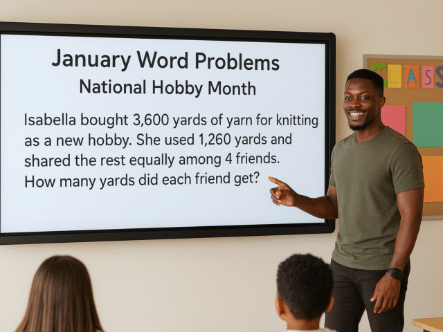 Engaging Students with January-Themed Word Problems