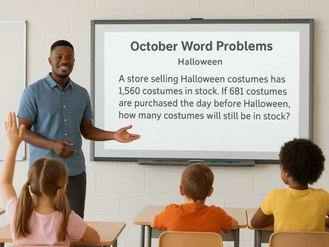 Engaging Students with October-Themed Word Problems