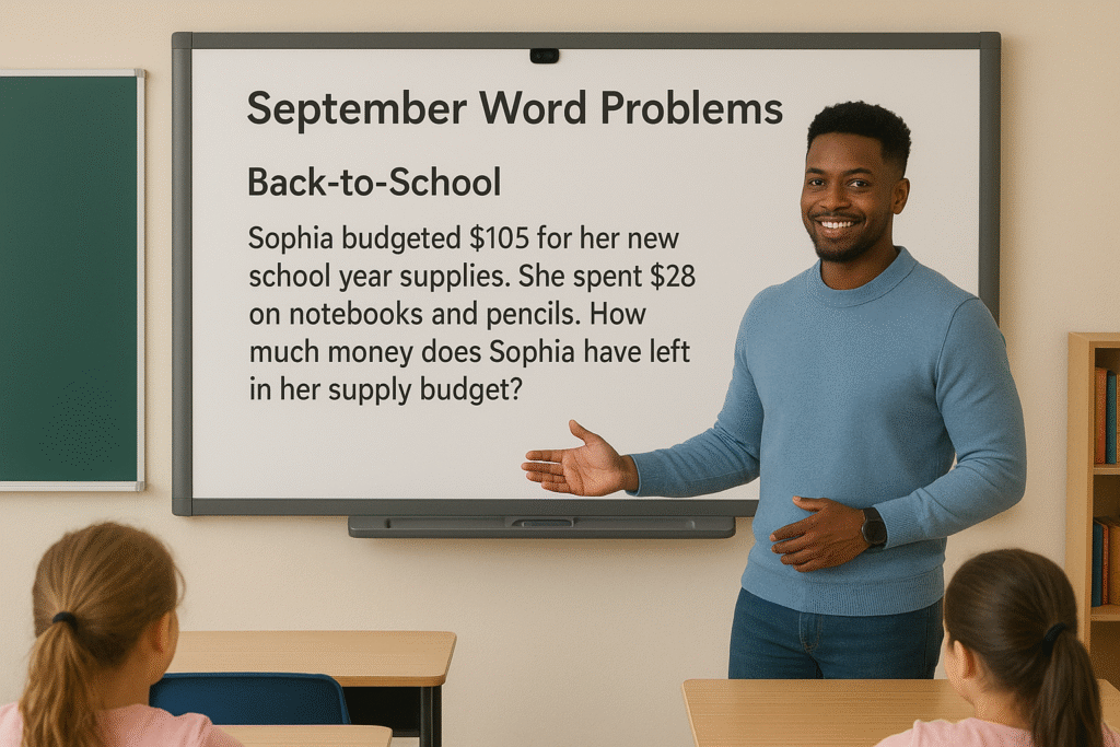 Engaging Students with September-Themed Word Problems