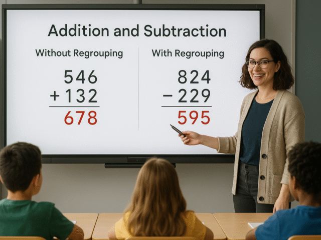 Teaching Addition and Subtraction of Whole Numbers With and Without Regrouping Grades 2, 3, 4, 5.