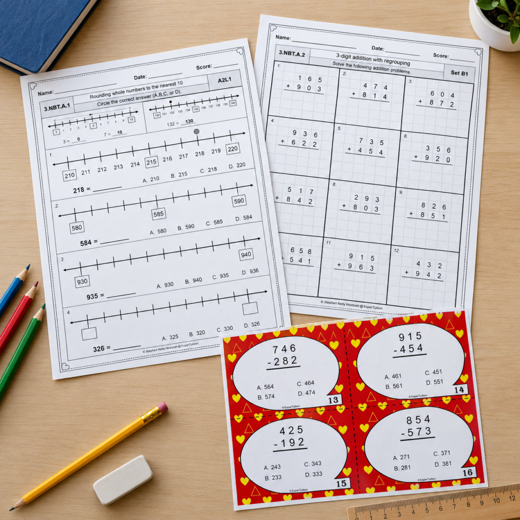 ExperTuition Grade 3 Math Resources