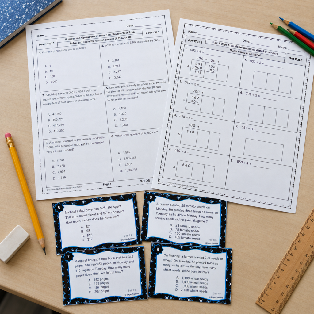 ExperTuition Grade 4 Math Resources